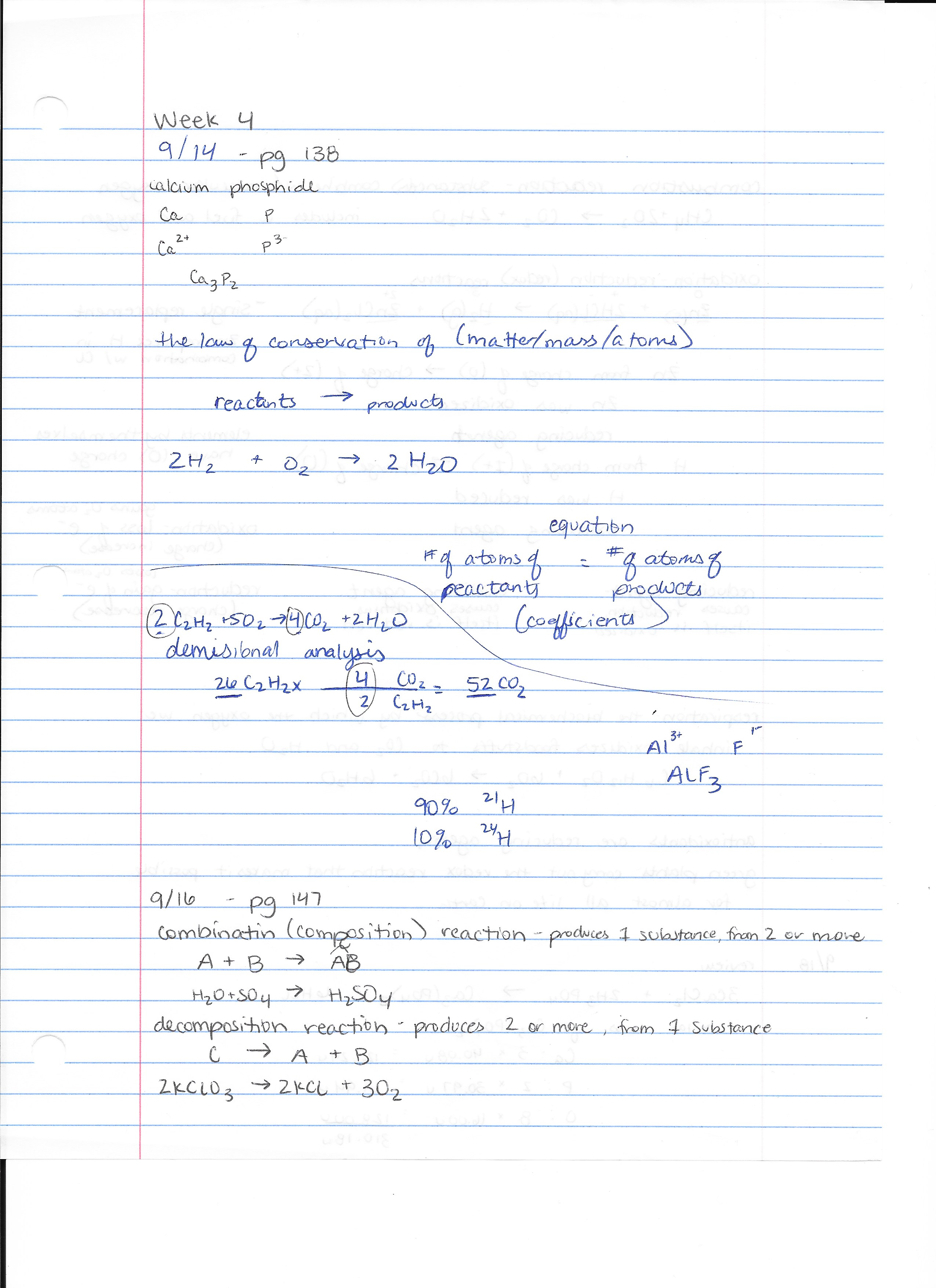 Lecture Notes week 4
