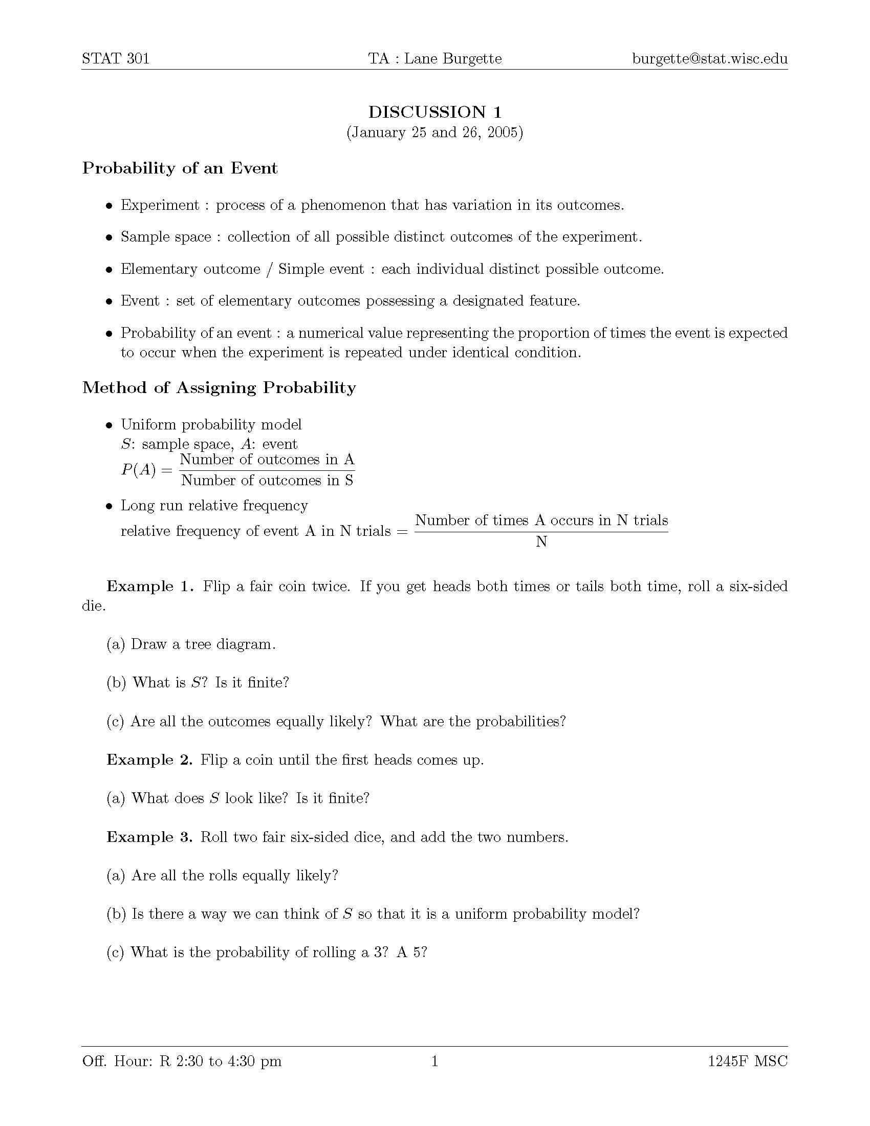 Introduction to Statistical Methods