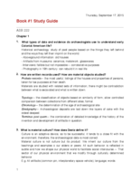 ASB222 Exam 1 Book Study Guide