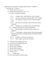 E120: Finance - Study Guide