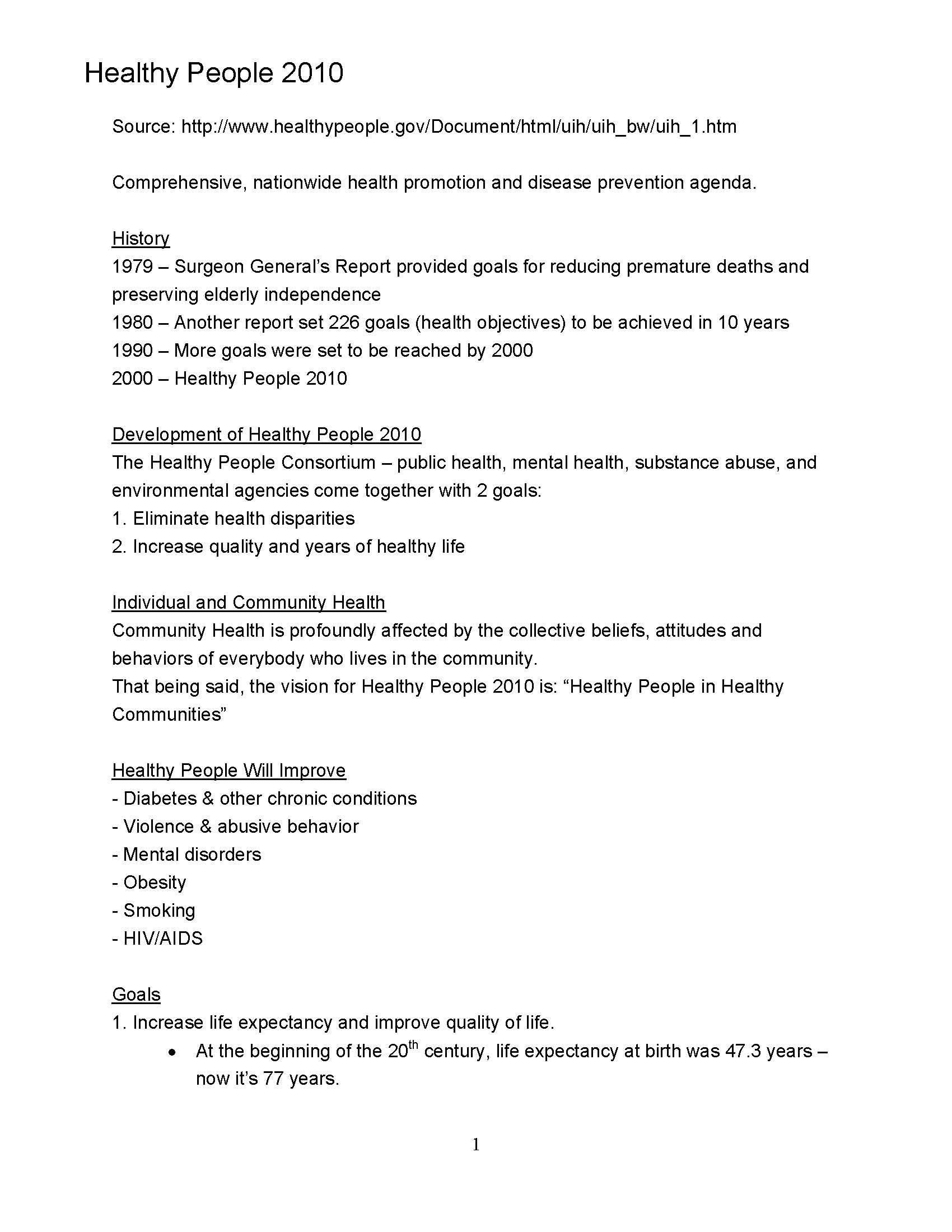 Health Behavior and Society