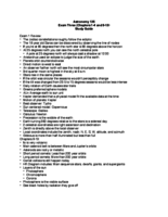 Astronomy 135 Exam 3 Study Guide