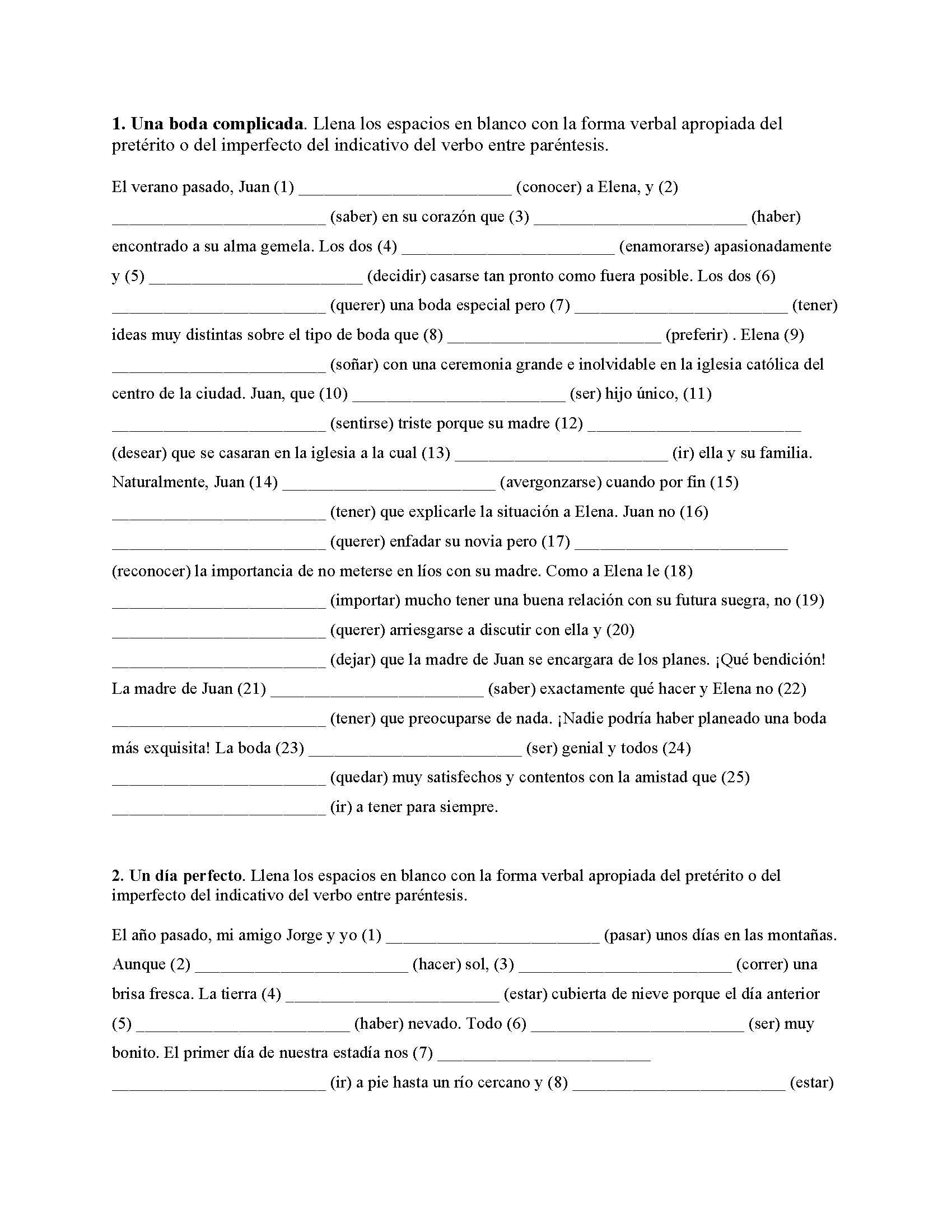 Intermediate Spanish I