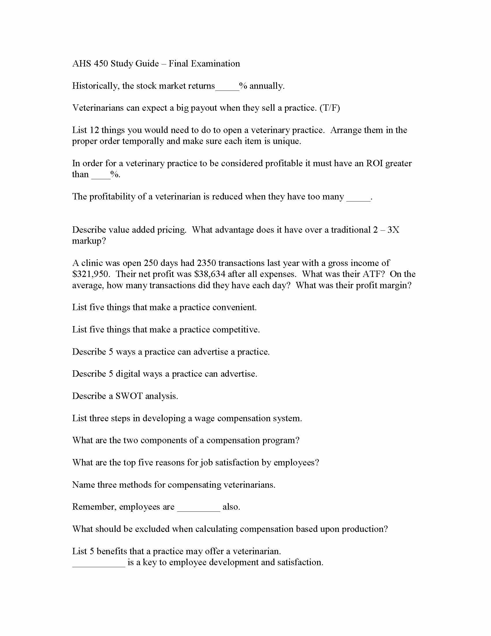 VeterinaryEconomicsandHospitalManagement