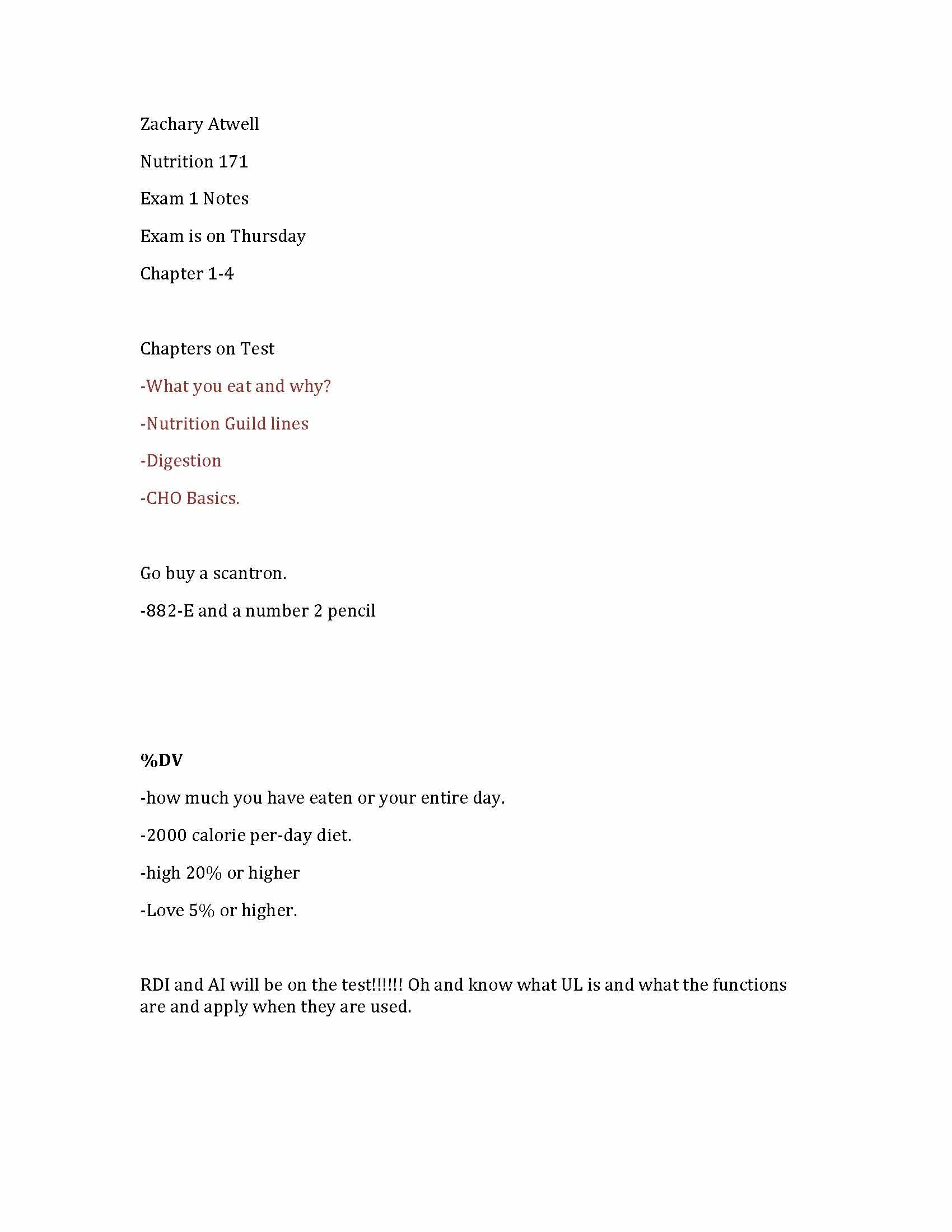 Introduction to Nutrition