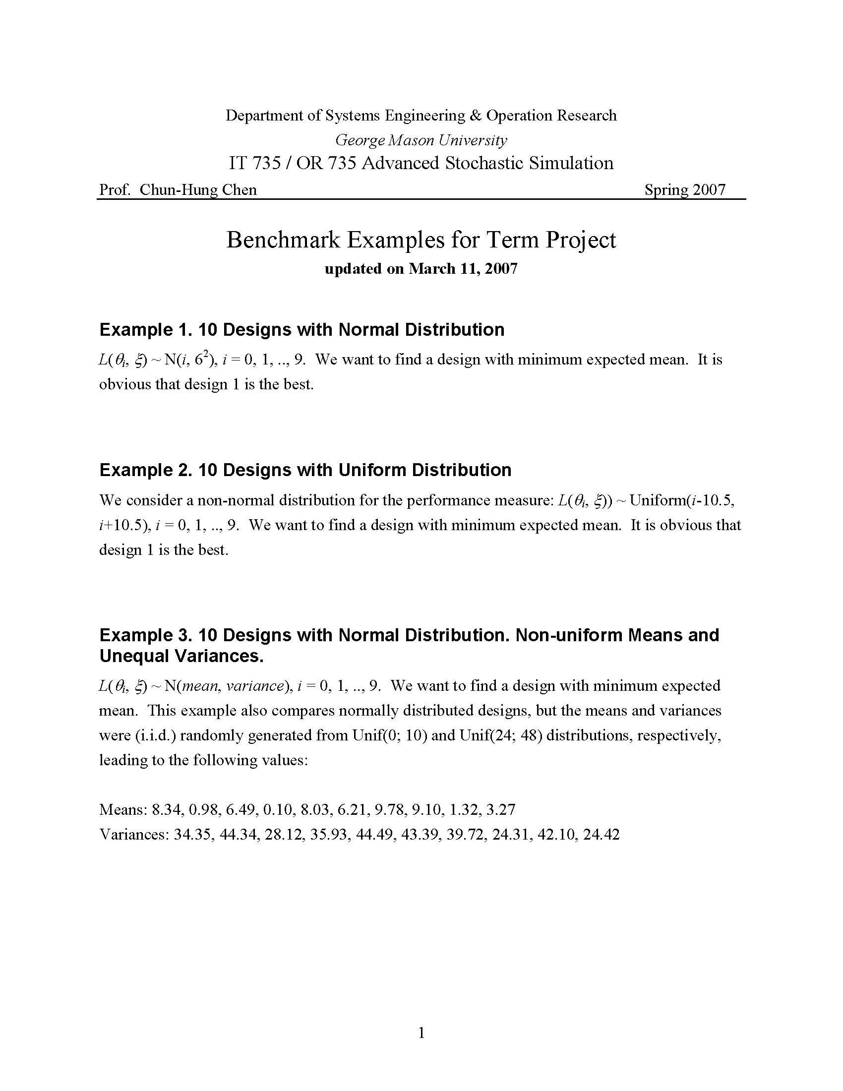 Advanced Stochastic Simulation