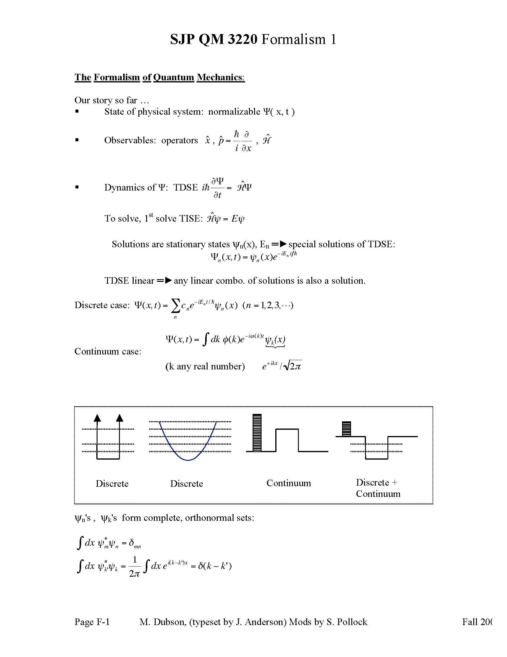 Quantum Mechanics and Atomic Physics 1