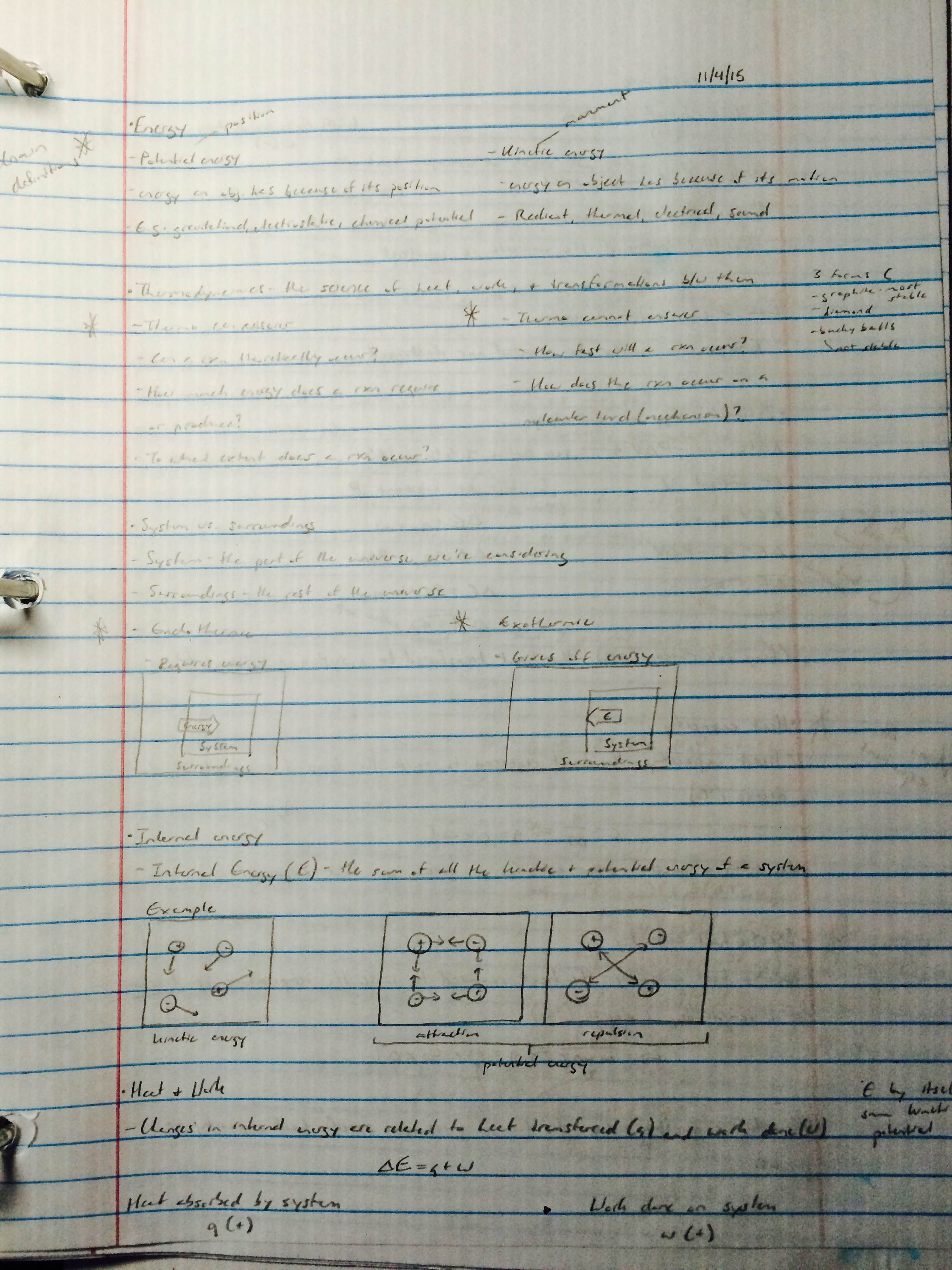Unit III Final Exam Notes (Potential Energy-Boiling Point)
