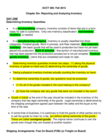 Chapter 6 Notes Financial Accounting 