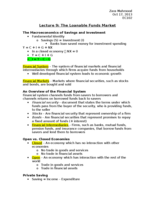 Macro (EC102)_ Loanable Funds Market