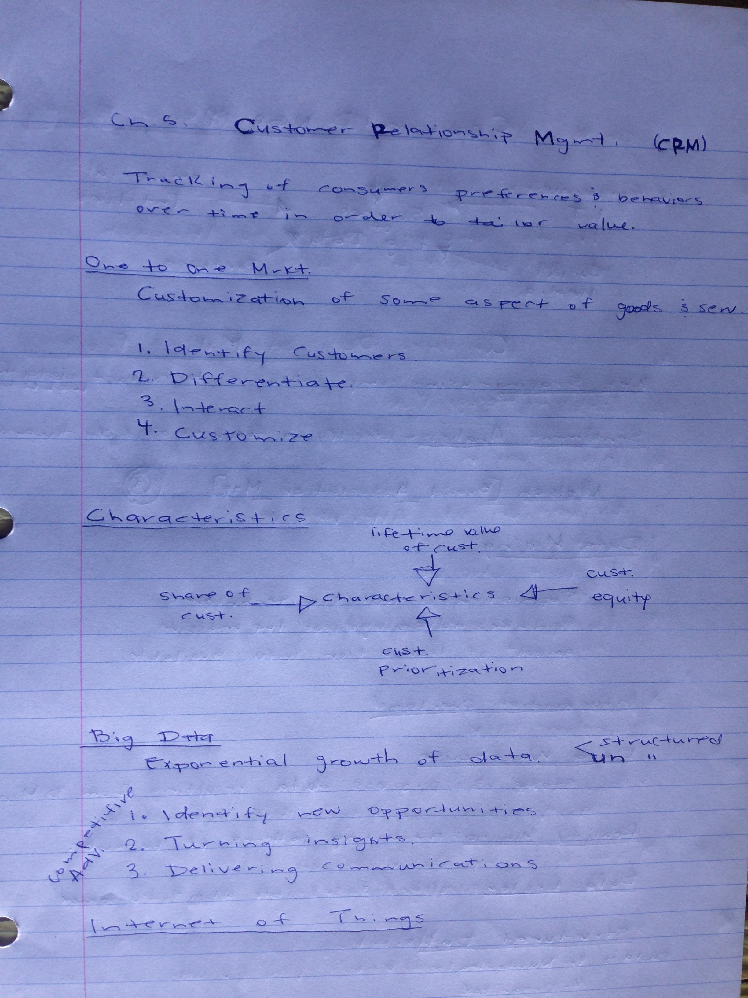 Ch. 5/6/7 exam preparation 