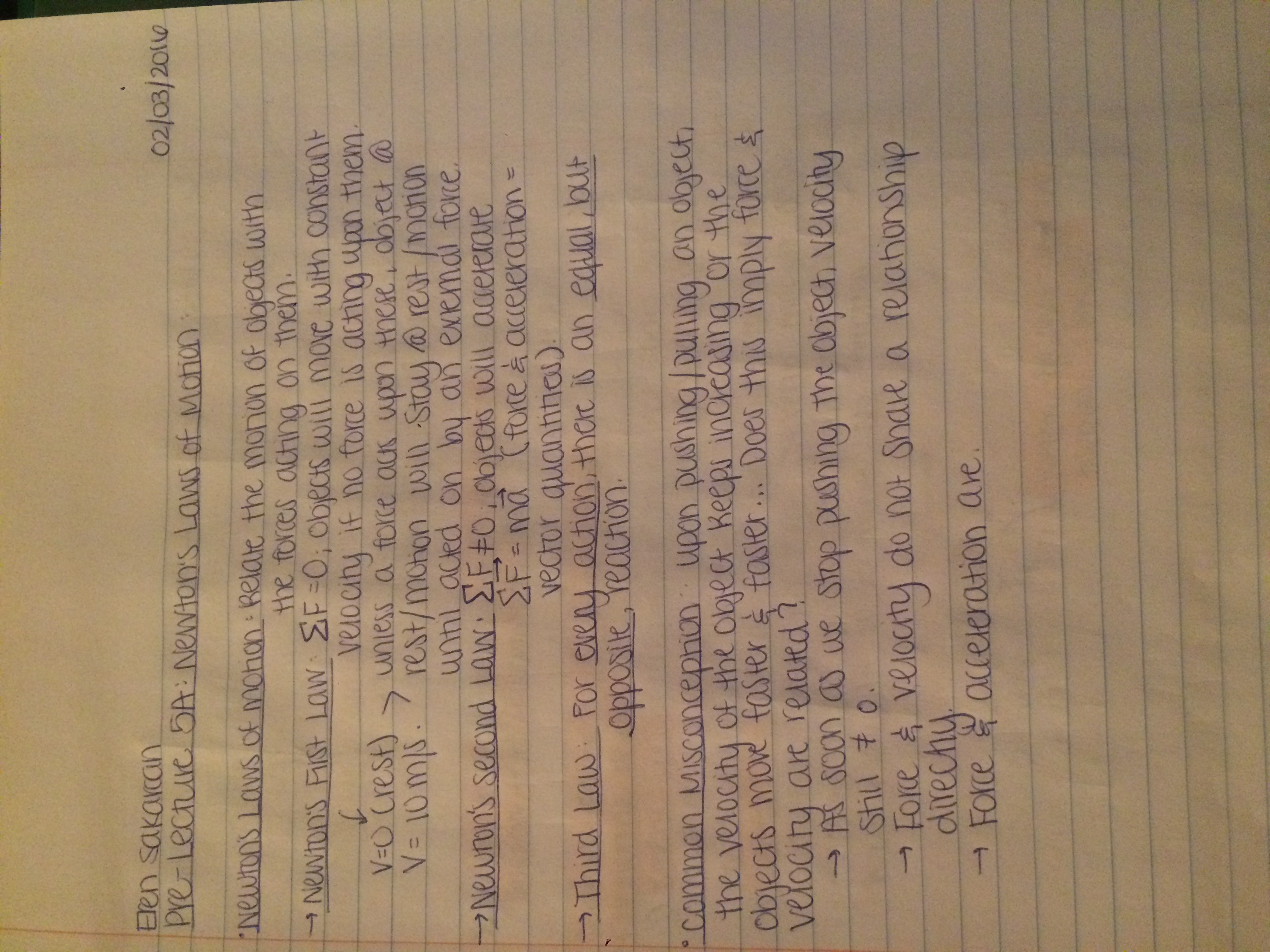 PHYS 2070 Week 5 Notes