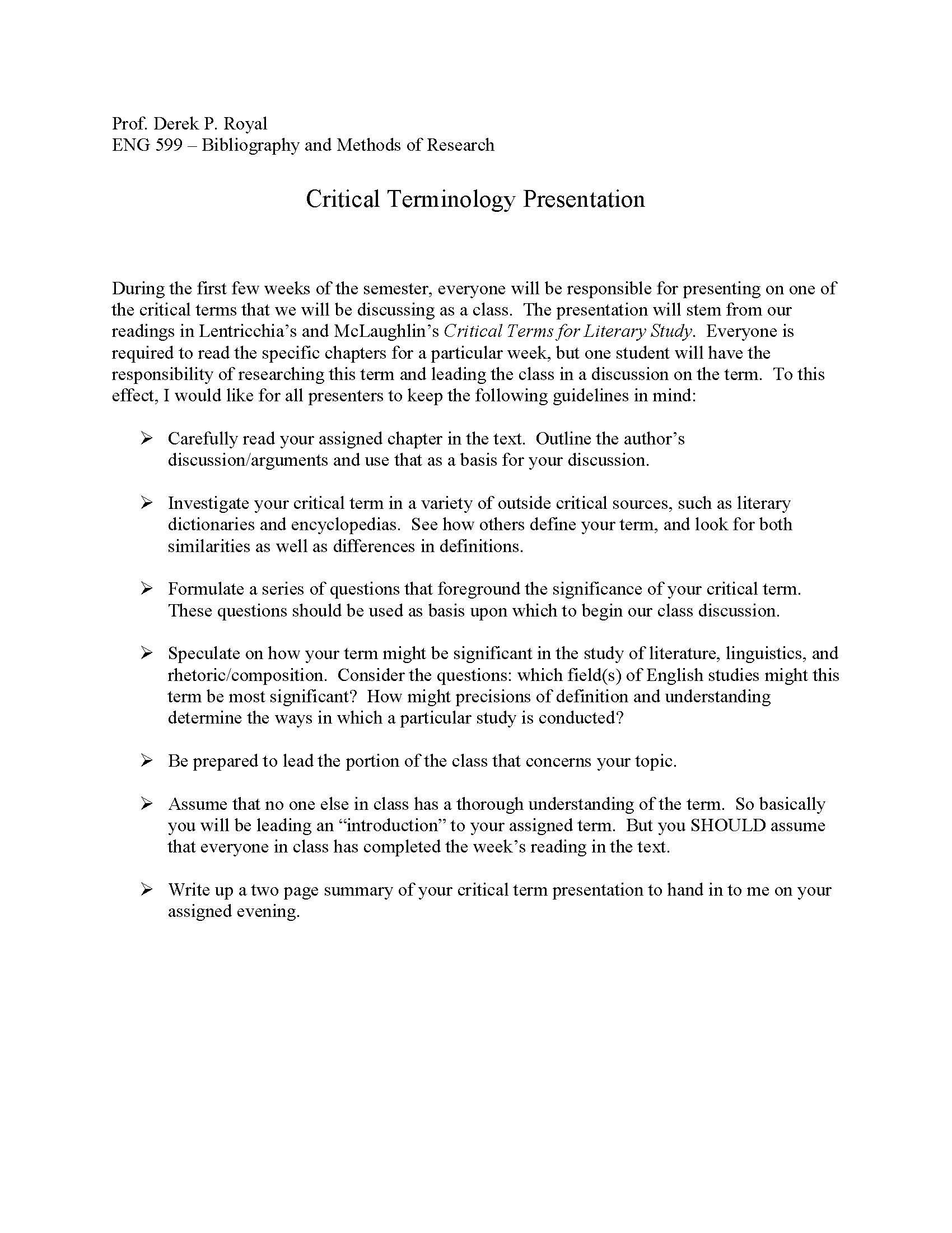 Bib & Methods of Research