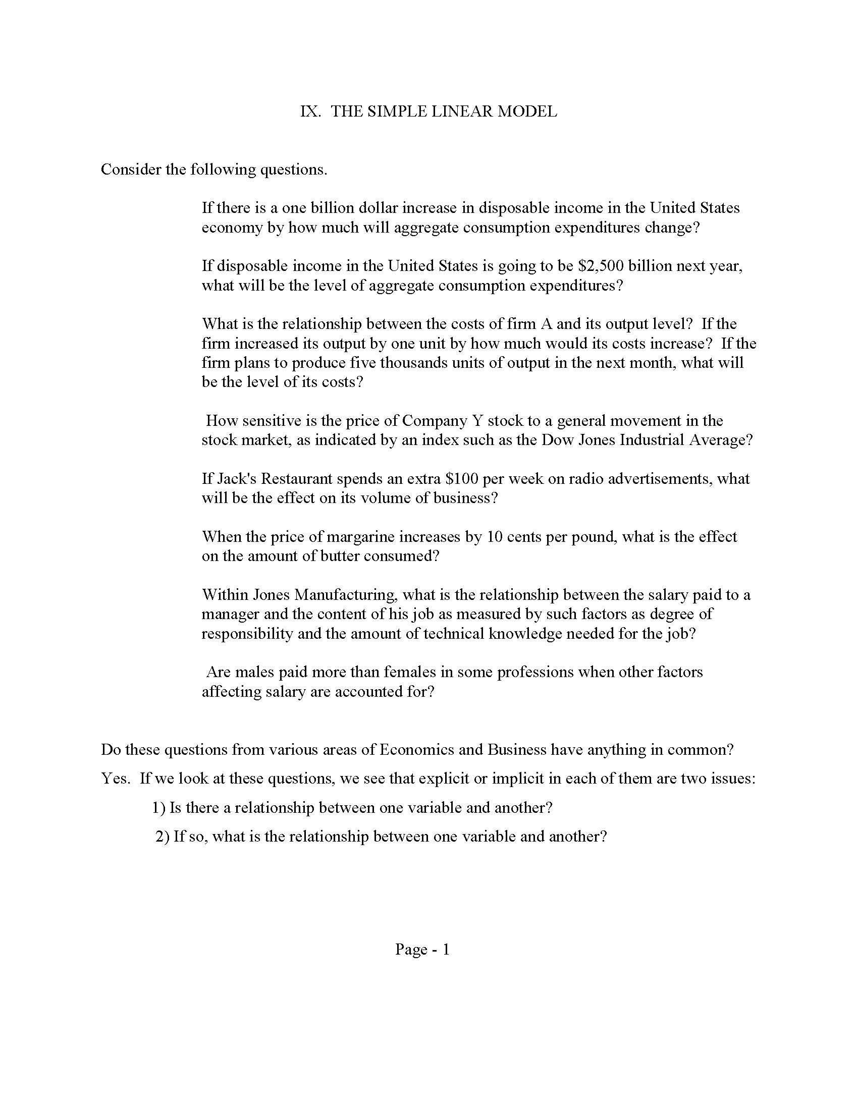 Research Methods in Economics