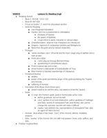 Week 5 Classics 20 notes