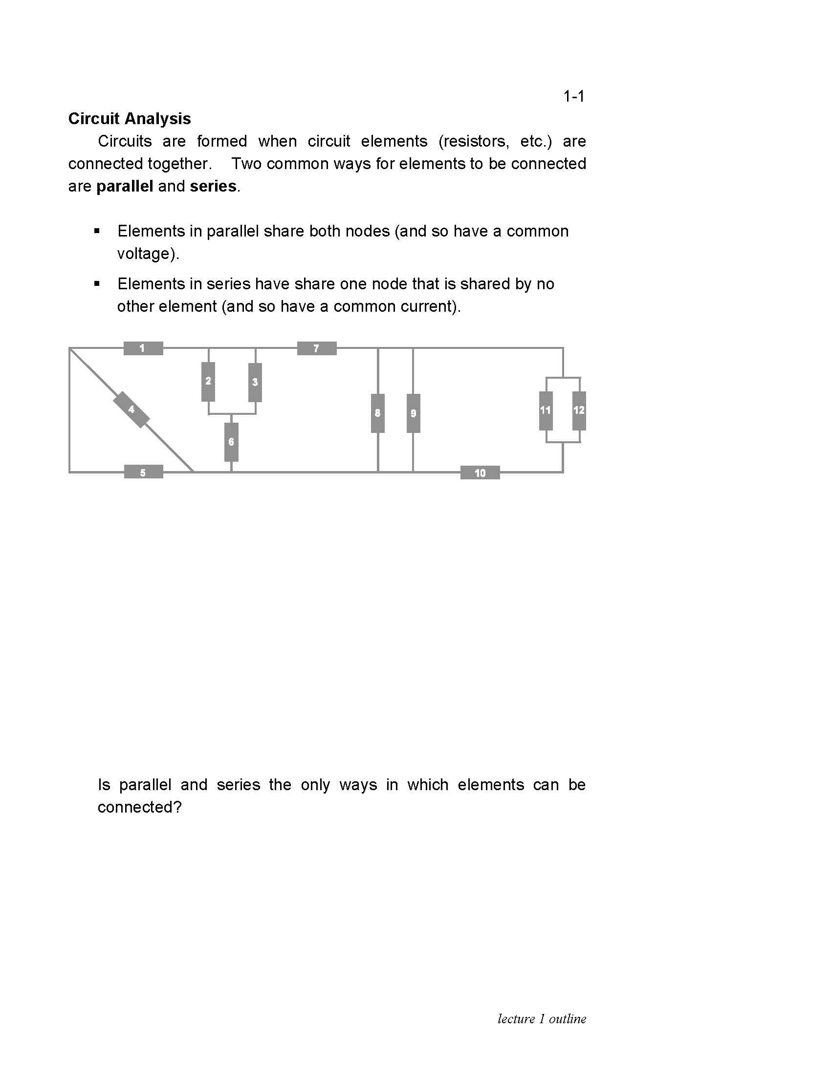 Elements of Electrical Engr II