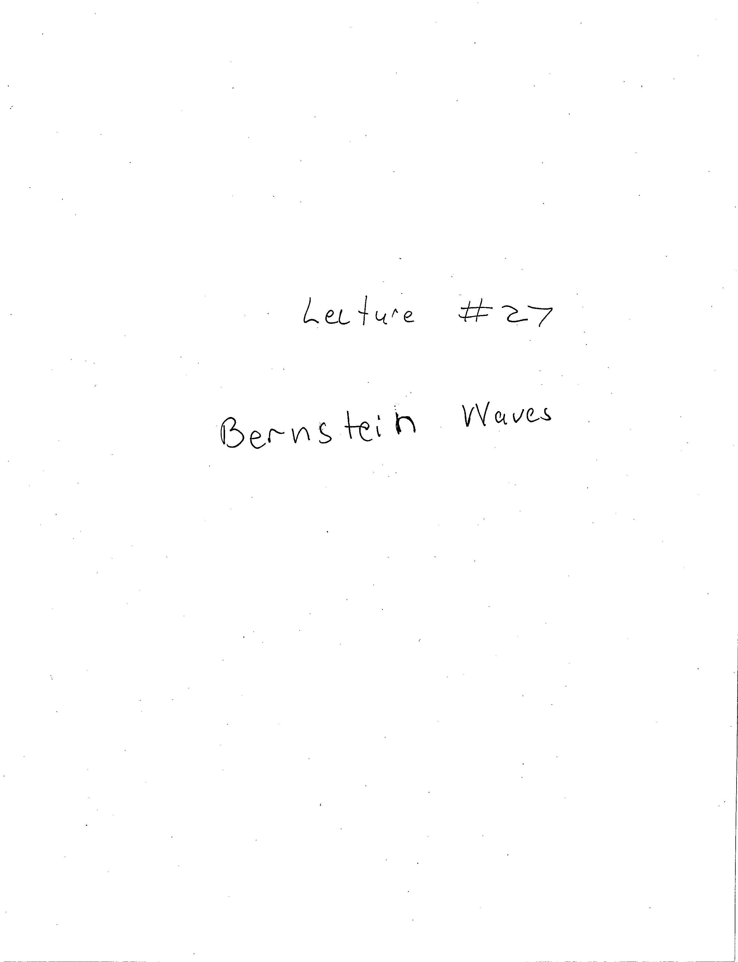 PLASMA PHYSICS I