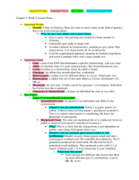 Genetics 3000 Week 2 Notes