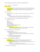 Week 3 Chapter 3 Health Behaviors