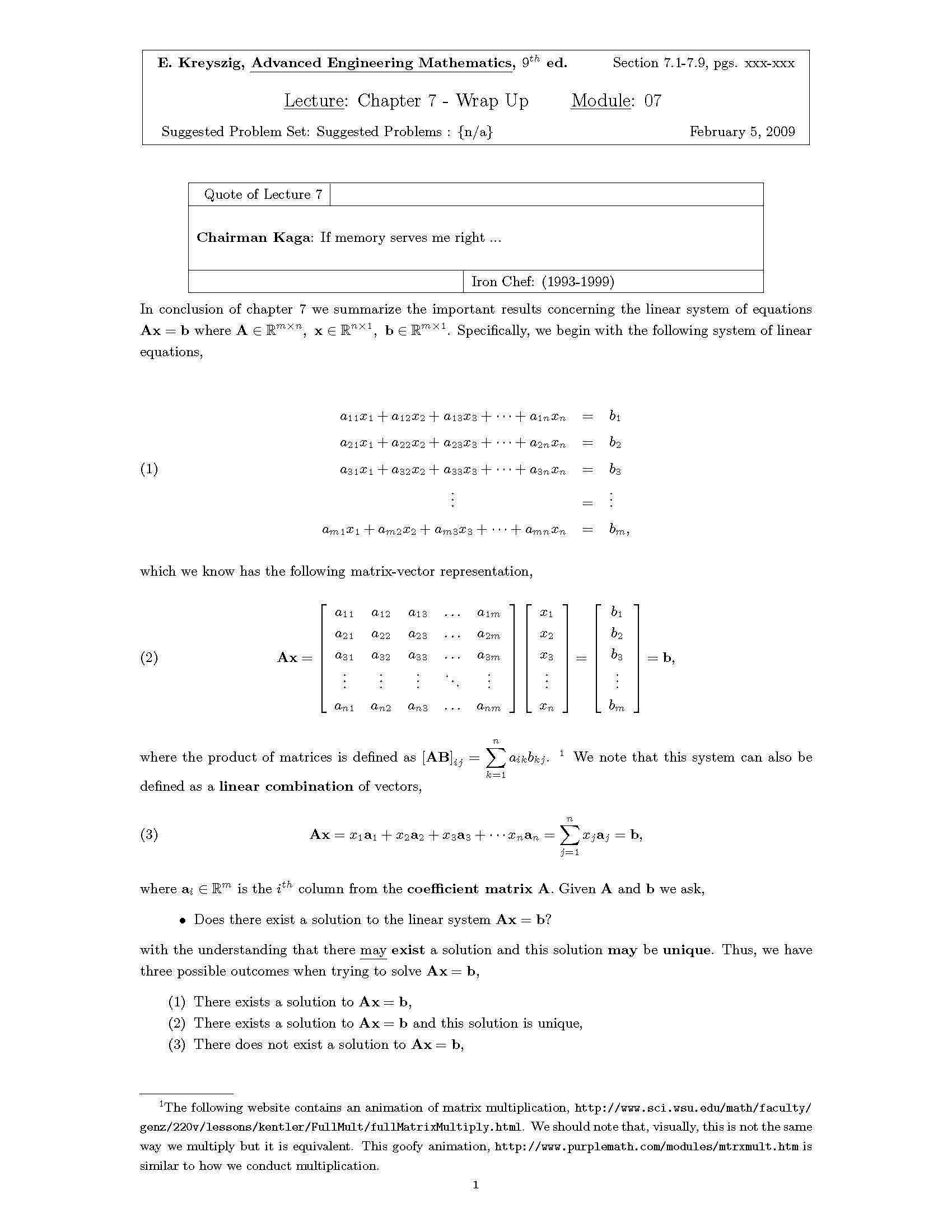 ADVANCED ENGINEERING MATHEMATI