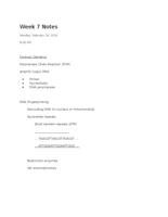 Biology Week 7