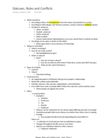 (updated) Status, roles, and conflict notes