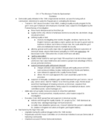 Course Reader Notes Week 2