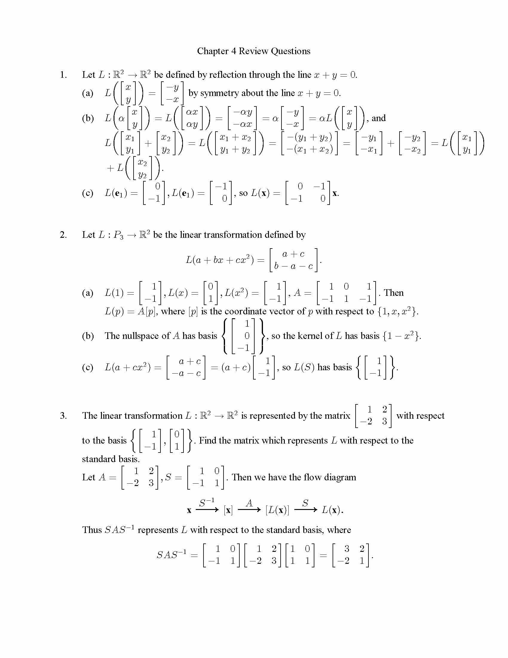 Introduction to Linear Algebra