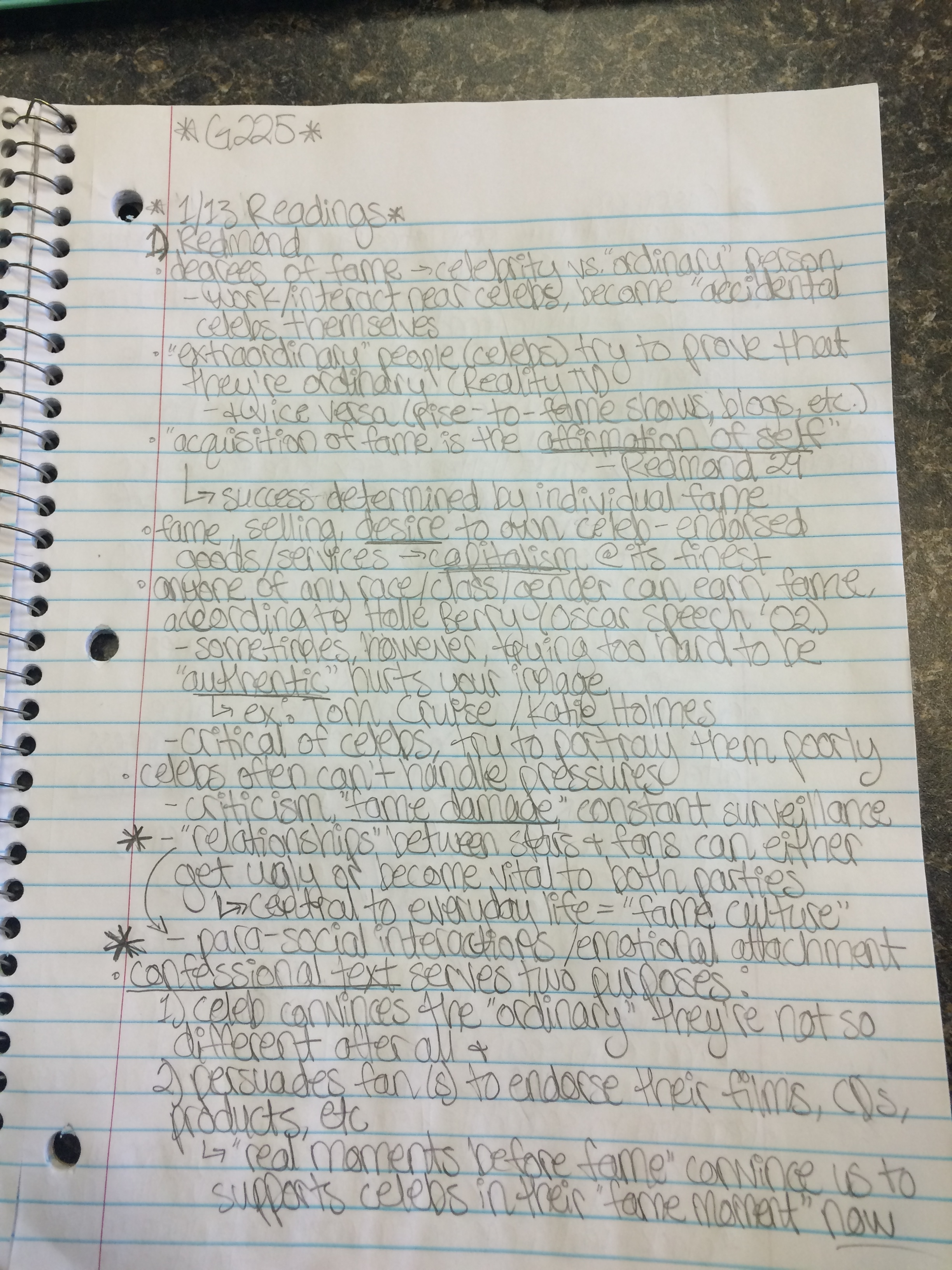 G225 Notes, Week 1, IU Bloomington