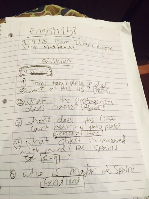 Notes on Faulkner and Hurston
