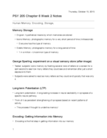 PSY 205 Learning Notes