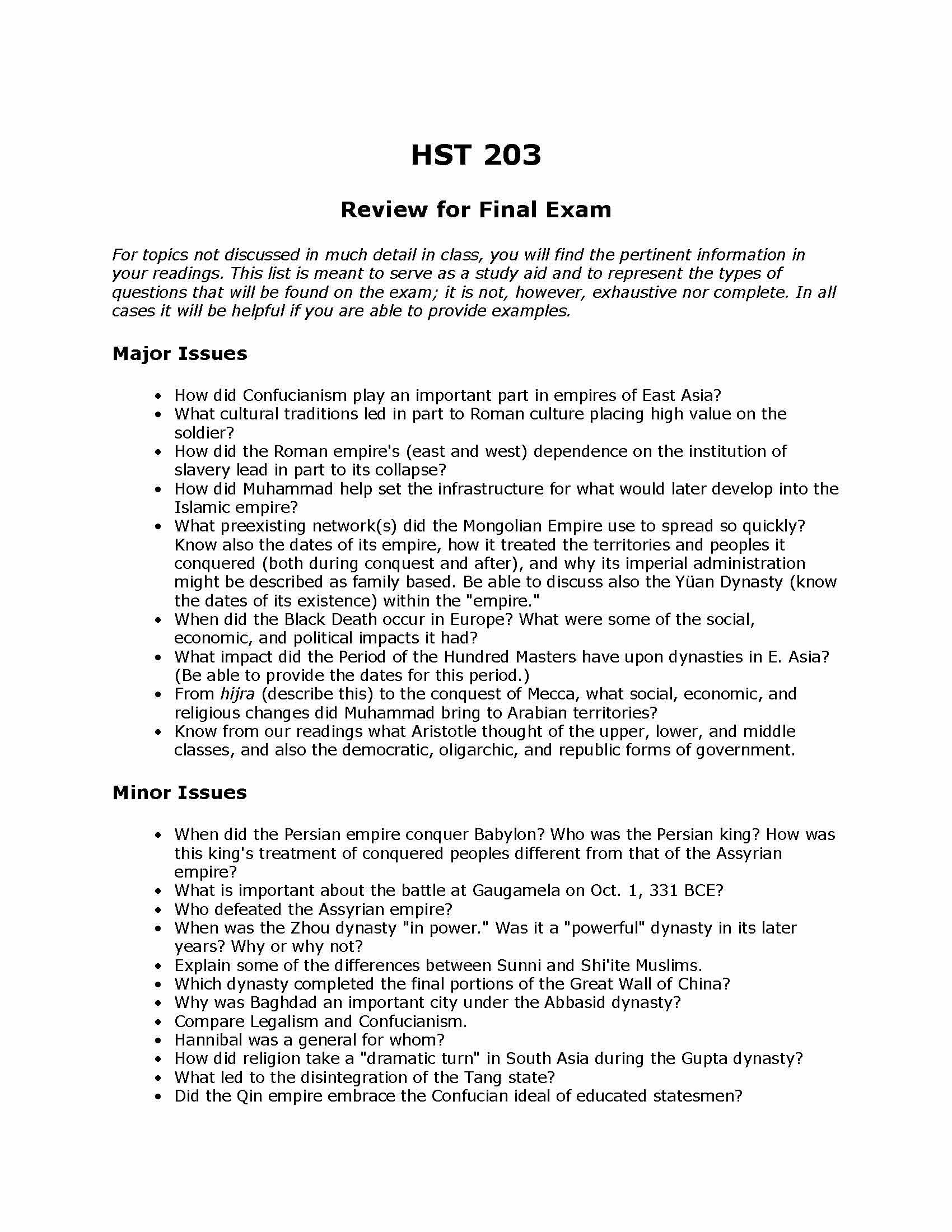 SWS World History to 1500 A.D