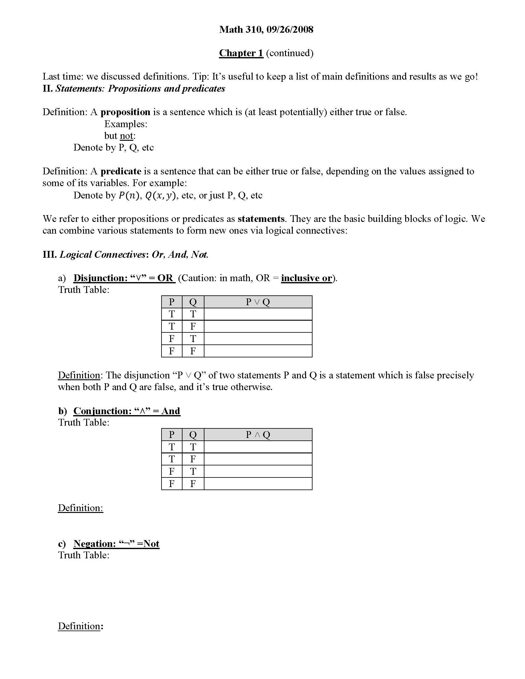 MATH REASONING