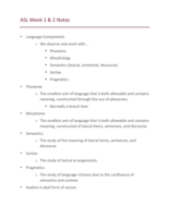 Last two weeks discussions and notes