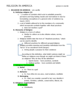 Notes over religion and politics 