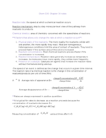 Chem 130 Chapter 14 notes