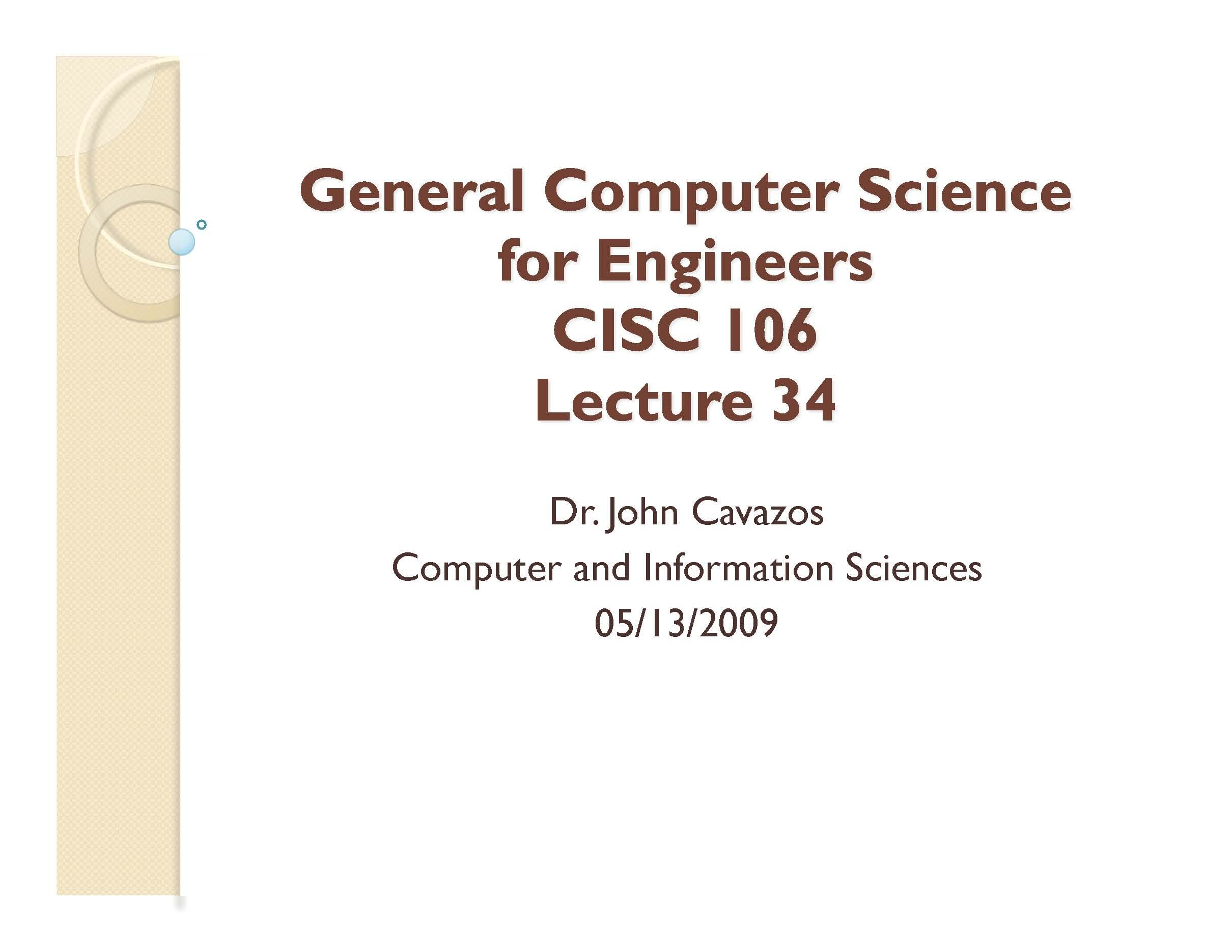 GeneralComputerScienceforEngineers