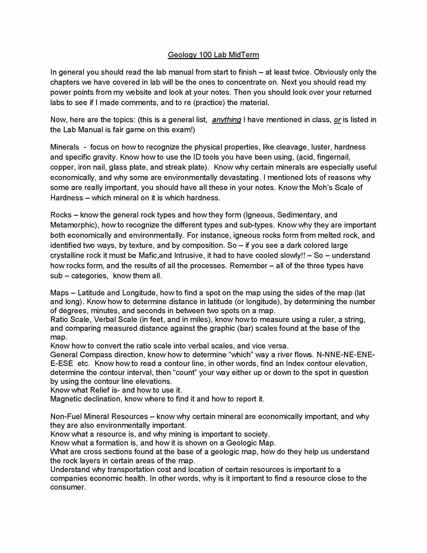 Earth Resources and Natural Hazards