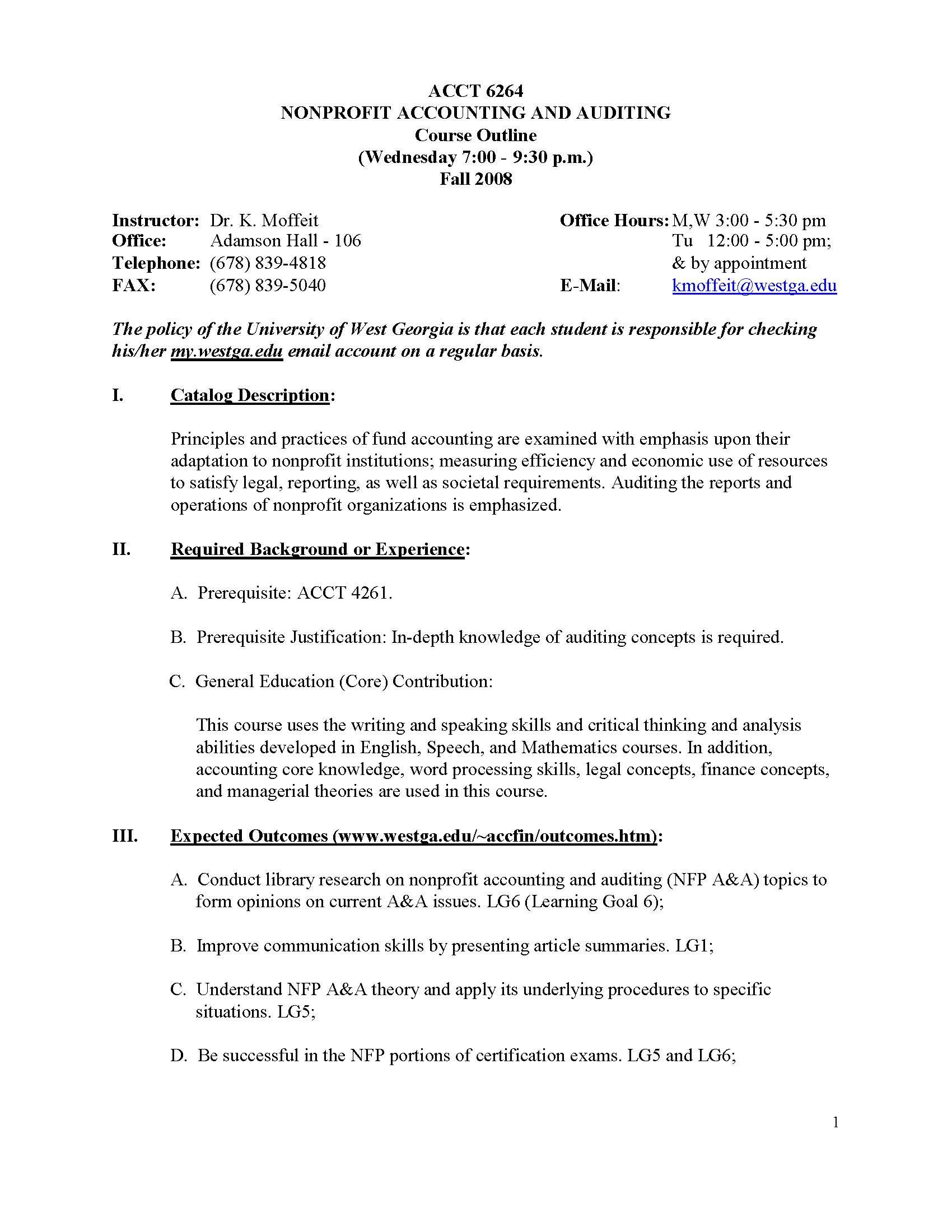 Nonprofit AccountingAuditing
