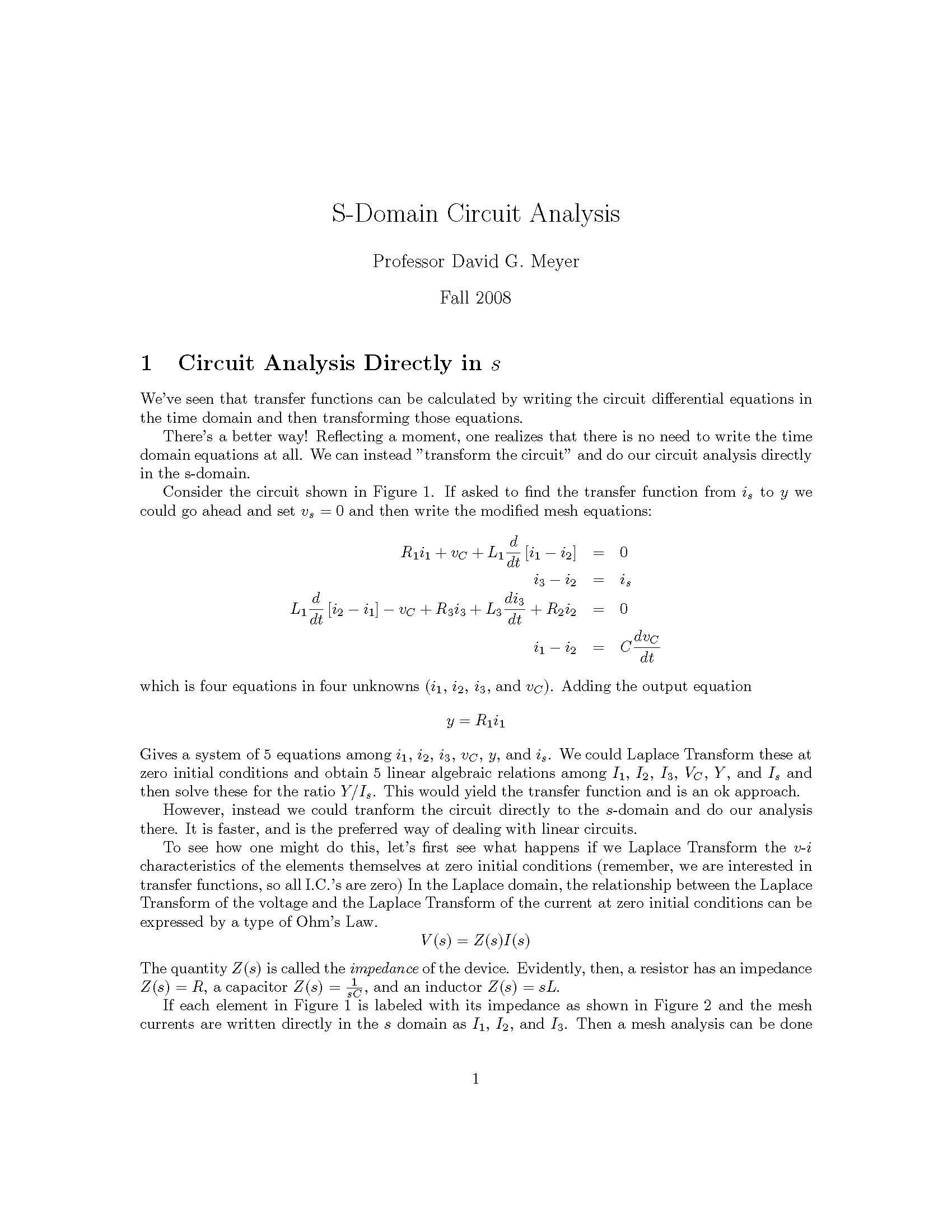 Circuits as Systems