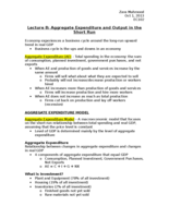 Macro (EC102)_ Output in the Short Run & Aggregate Expenditure (Cont.)