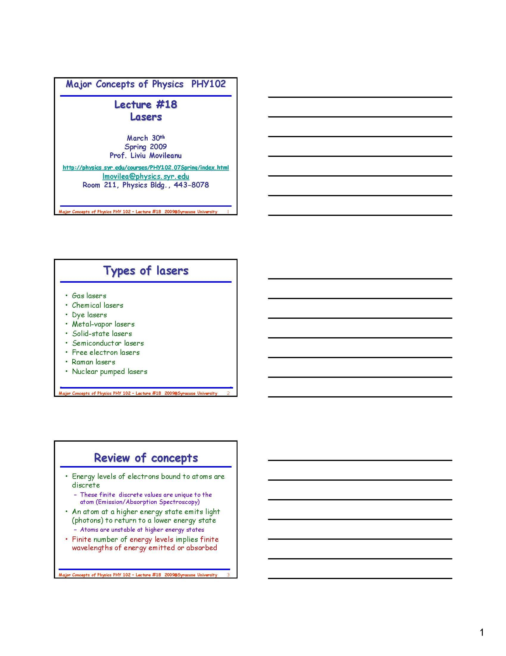 Major Concepts of Physics II