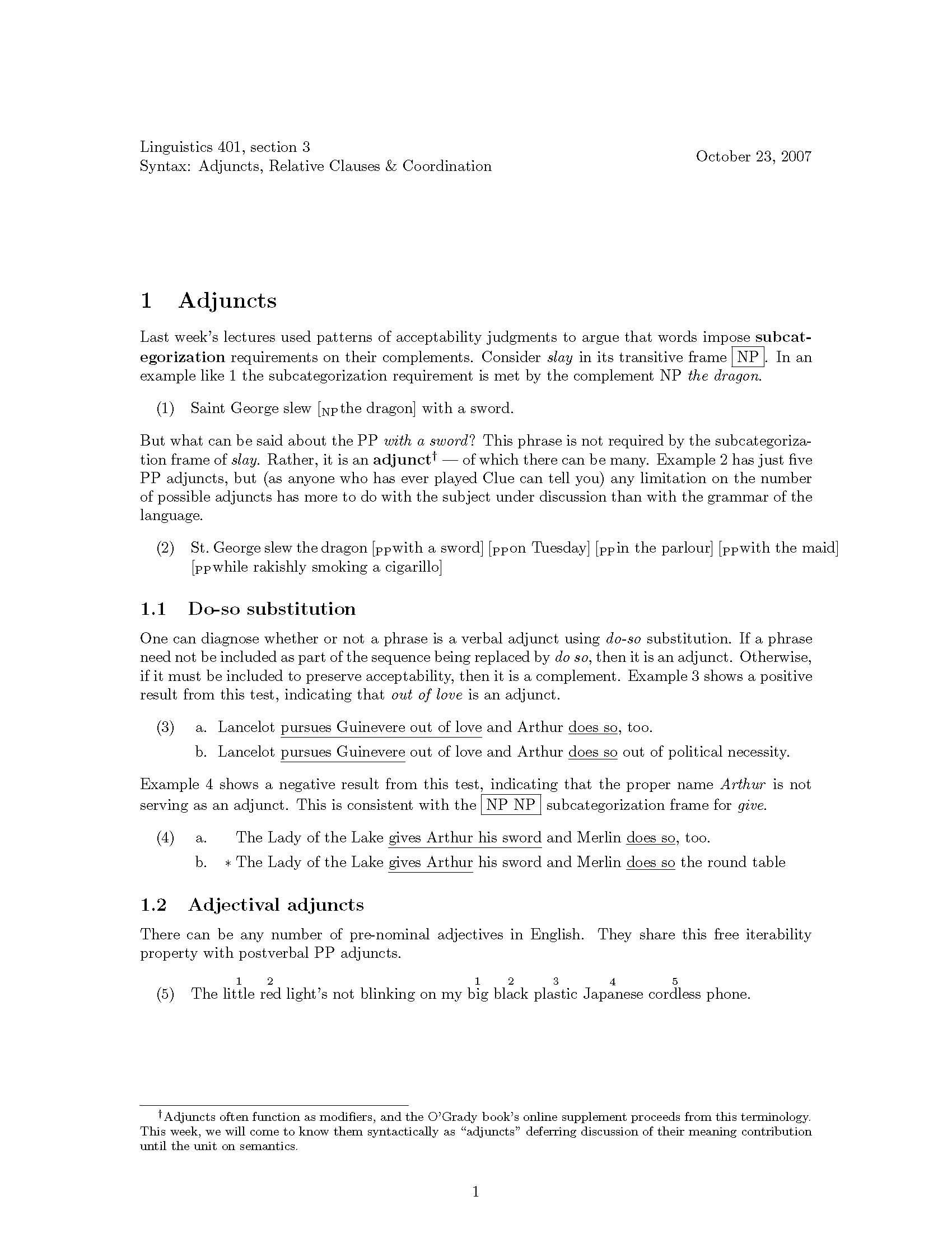 Introduction to Linguistics