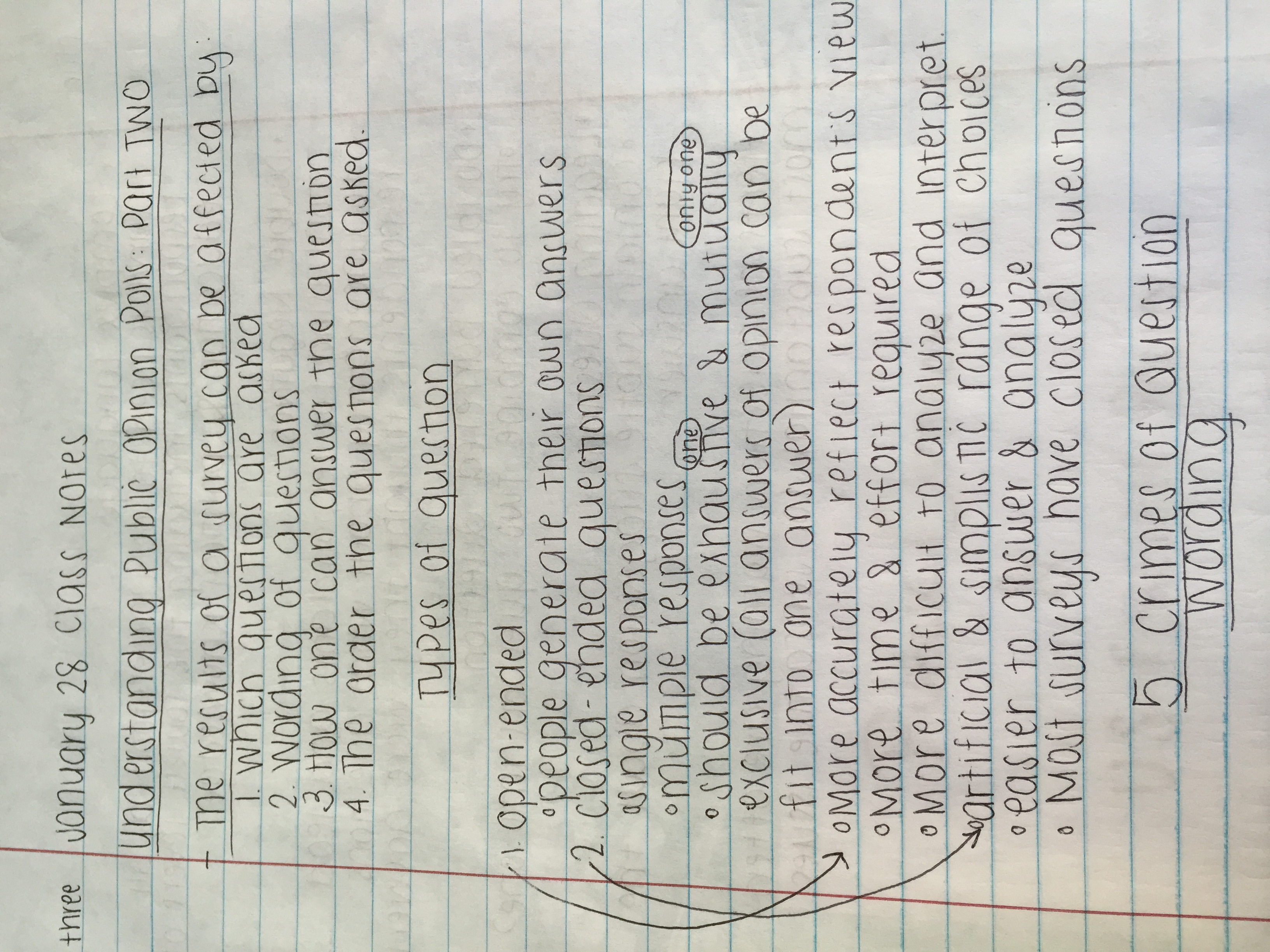 January 28 Class Notes 