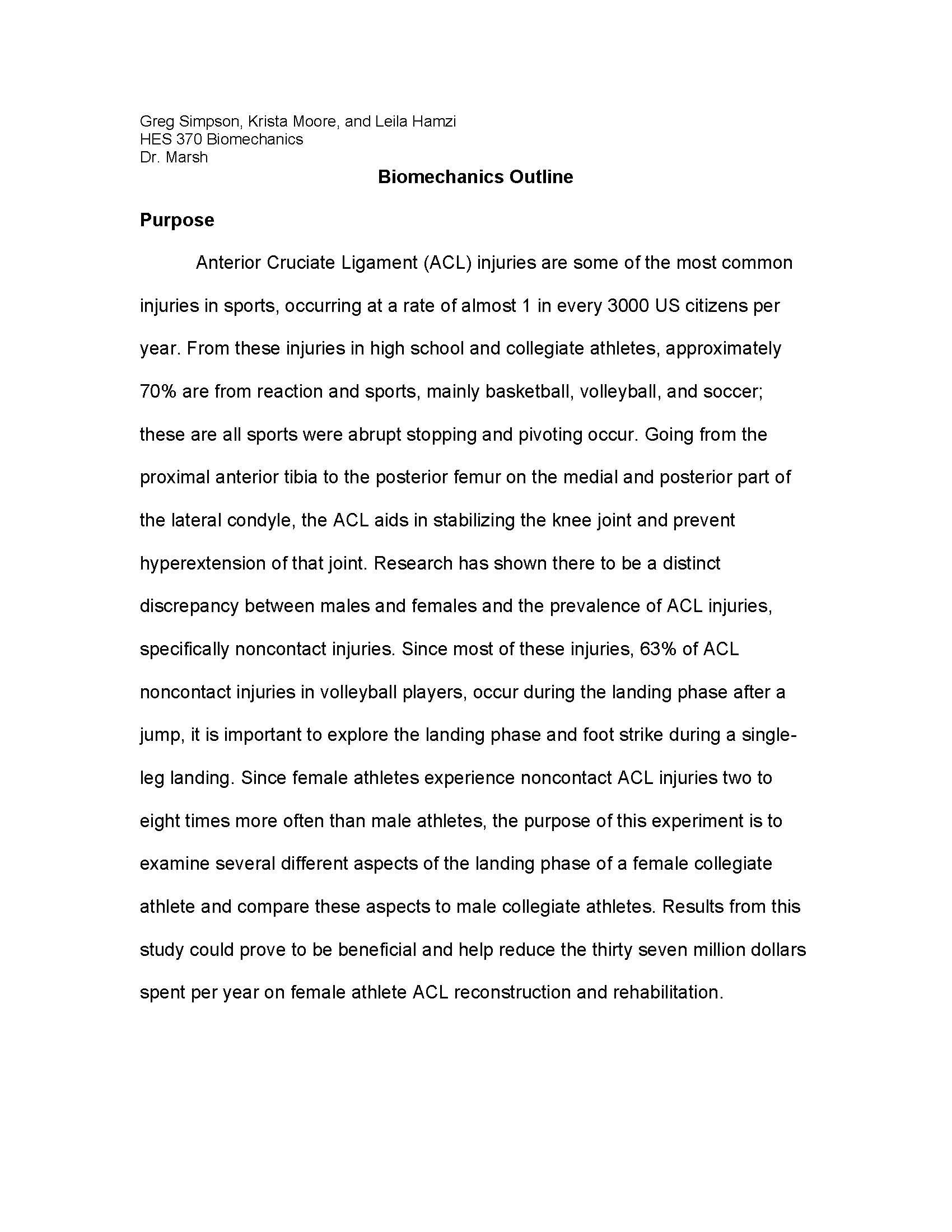 Biomechanics of Human Movement