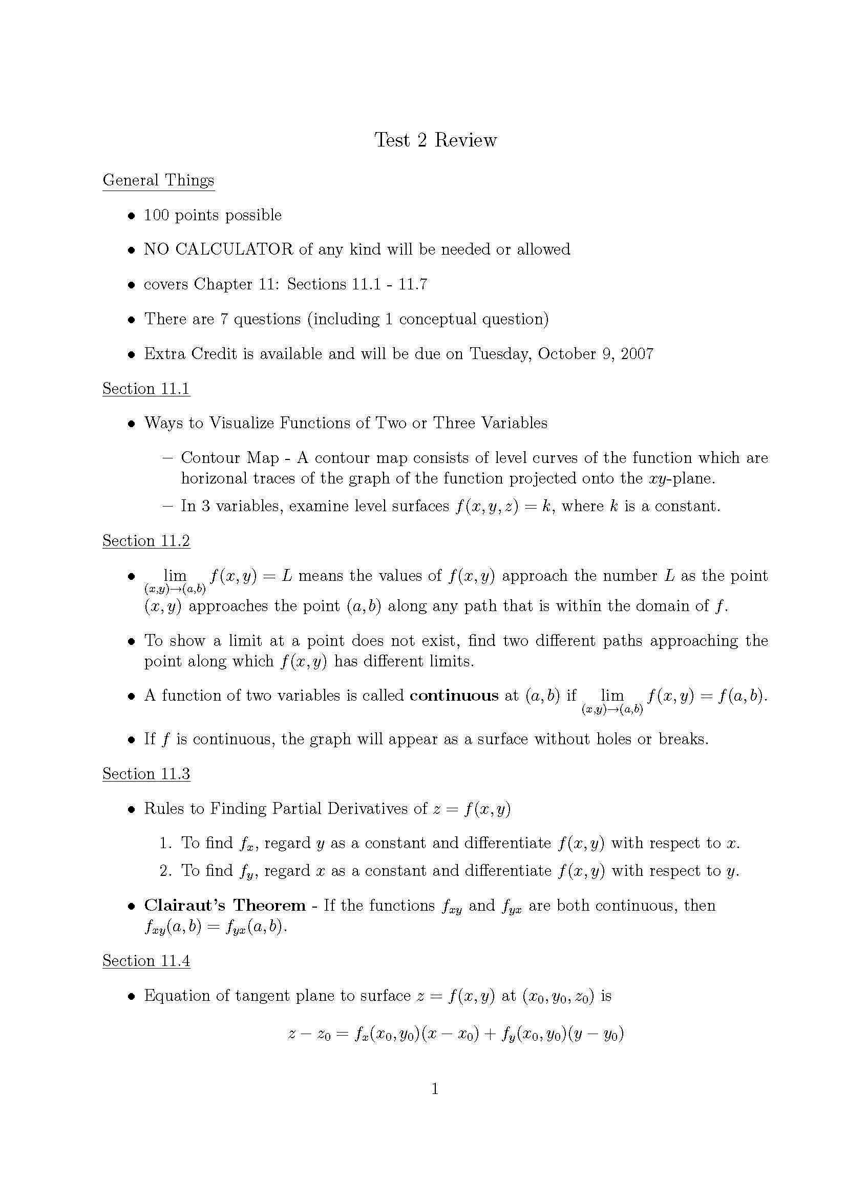 Calculus III