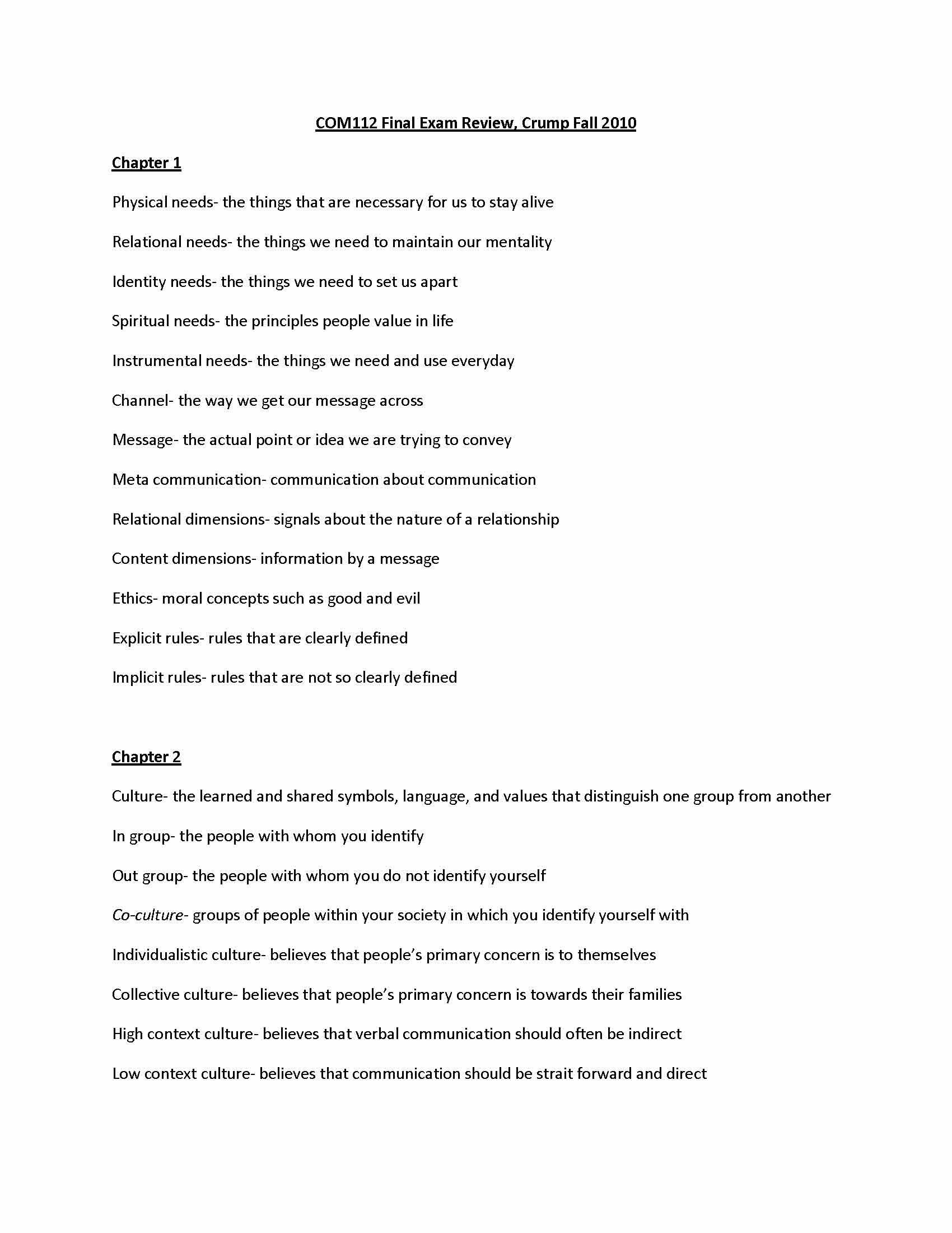 Interpersonal Communication