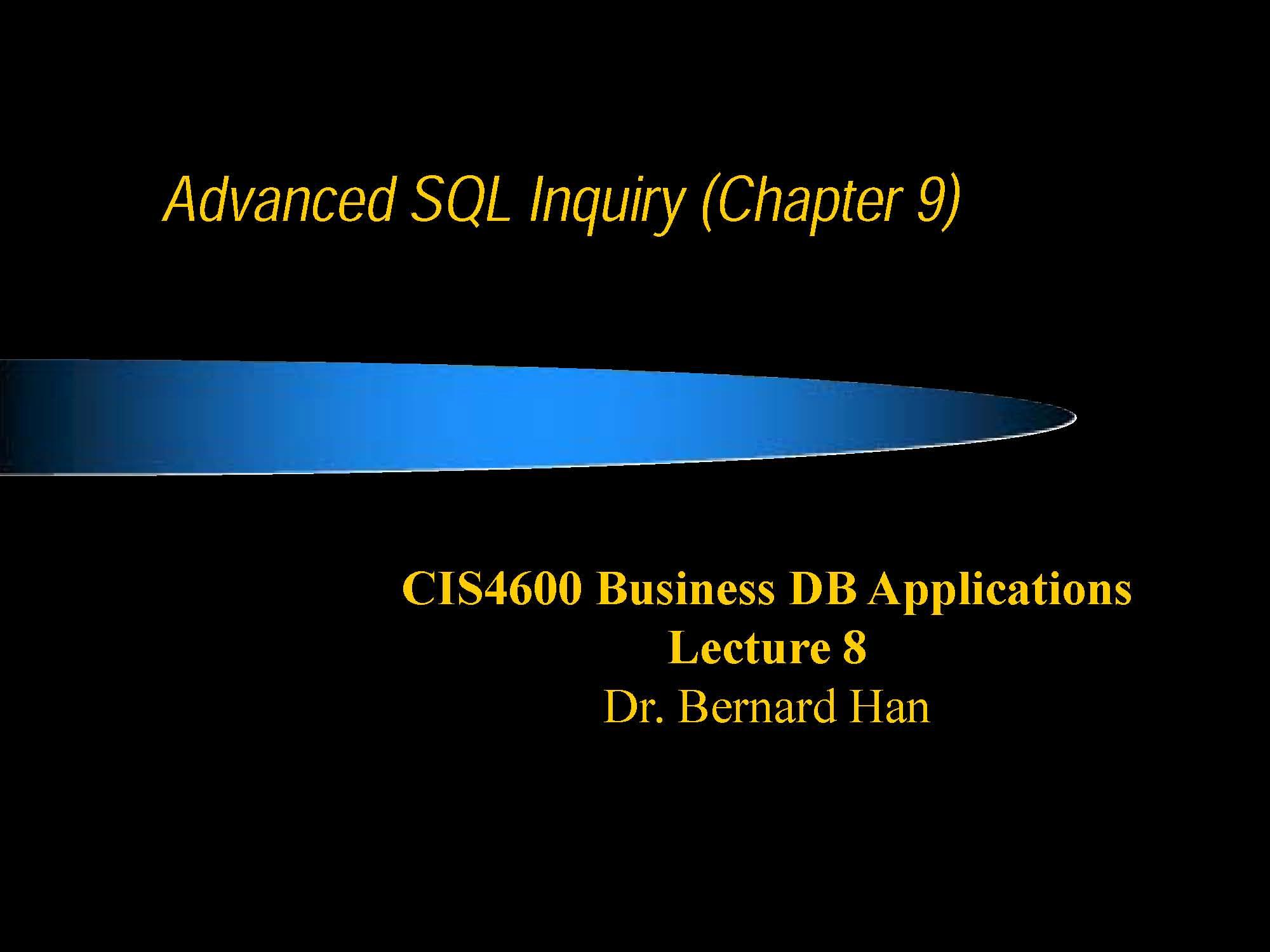 Business Database Application