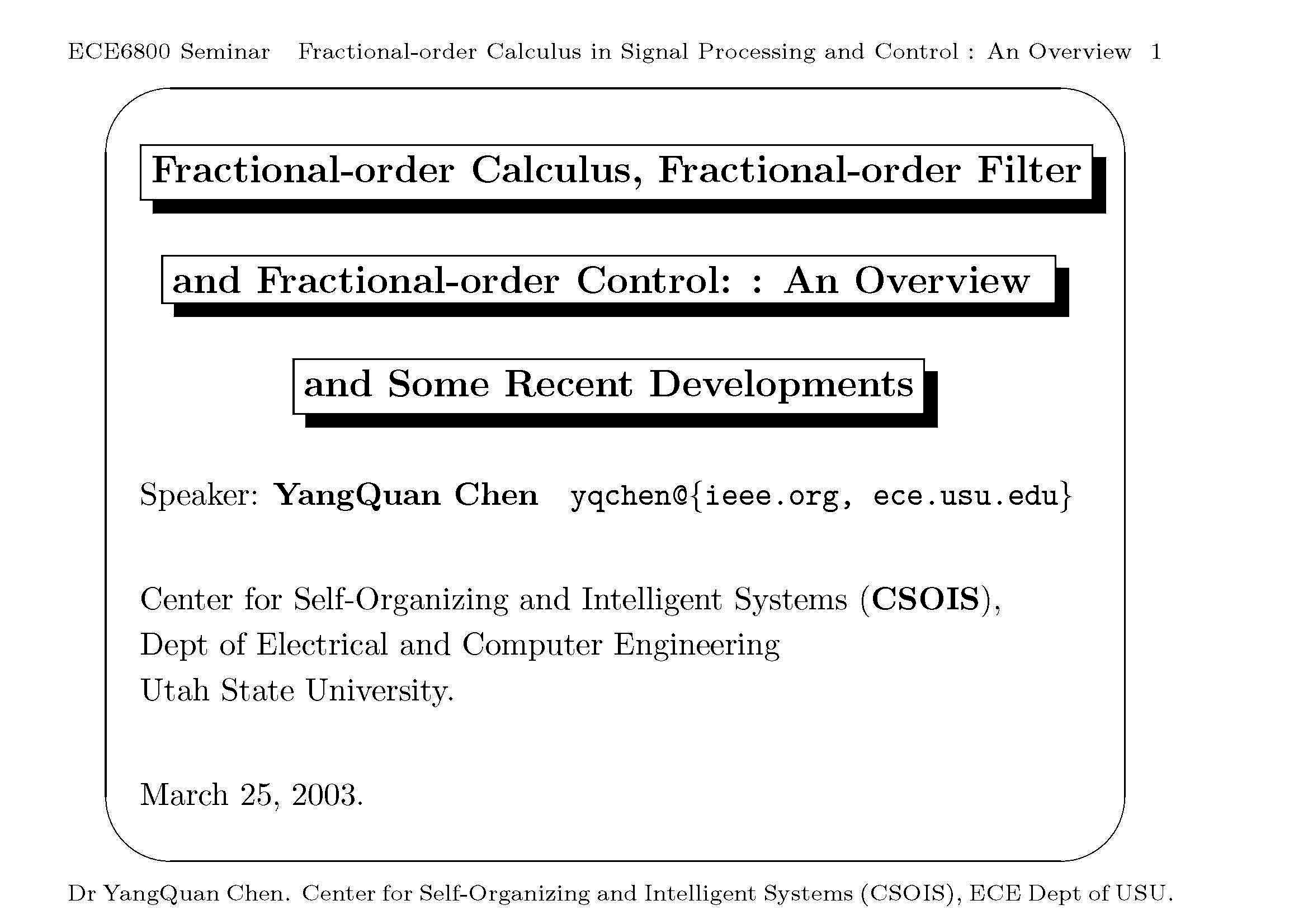 Electrical Engineering Colloquium