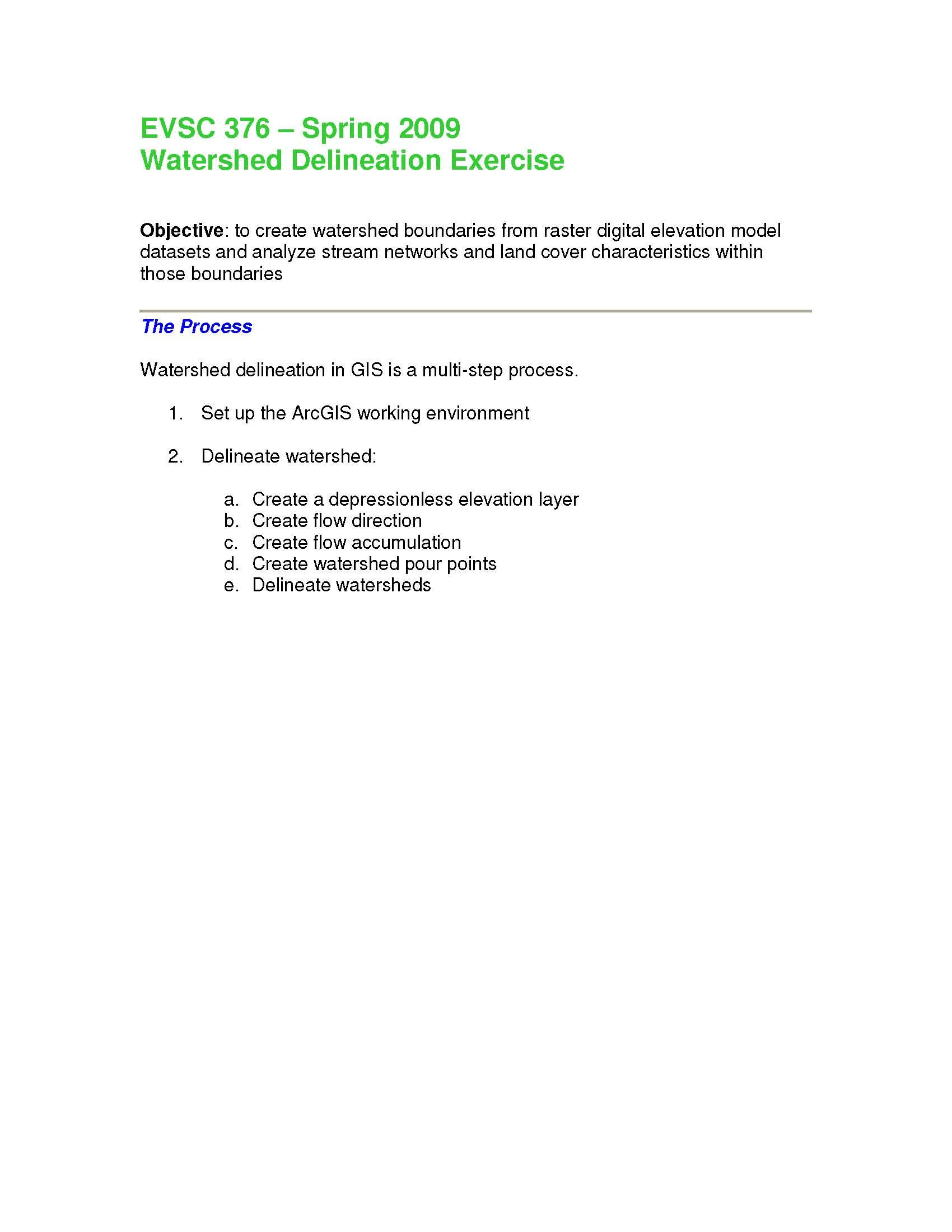 Watersheds of Lewis and Clark